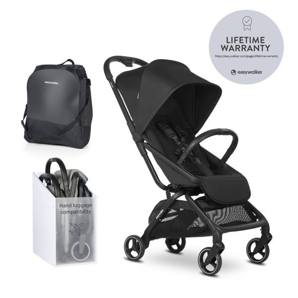 EasyWalker Sport Rockey S Pure Black Babakocsi