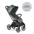 EasyWalker Rockey L Sport Babakocsi Smooth Grey - Automatikus Összecsukású, Terepre és Városba, 0-22 kg