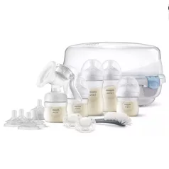   Philips Avent Natural Response Szoptatós Készlet Kézi Mellszívóval és MW Sterilizátorral (SCD430/50)