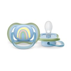   Philips Avent Ultra Air Játszócumi Szivárvány Mintás 0-6 Hónap 1db (SCF086/03)