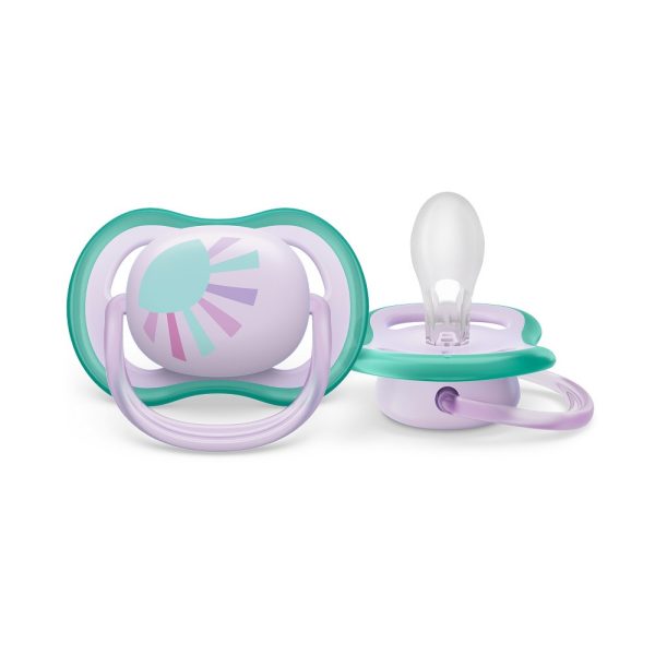 Philips Avent Ultra Air Játszócumi Napocska Mintás 0-6 Hónap 1db (SCF086/04)