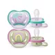 Philips Avent Ultra Air Neutral Játszócumi 0-6 Hónapos Korosztály Szivárvány Minta Lányoknak 2db (SCF085/59)