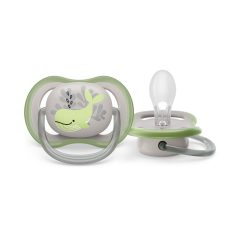   Philips Avent Ultra Air Játszócumi Bálna Mintás 6-18 Hónap 1db (SCF086/05)
