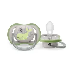   Philips Avent Ultra Air Játszócumi Bálna Mintás 6-18 Hónap 1db (SCF086/05)