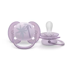   Philips Avent Ultrasoft Premium Játszócumi Lila Színben 0-6 Hónap 1db (SCF092/03)