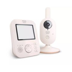   Philips Avent Digitális Videó Monitor Bébiőr Fehér Színben (SCD881)