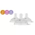 Philips Avent Natural Response Etetőcumi Mix 3db (SCY960/03) 1hó+, 3hó+, 6hó+ - Szivárgásmentes, Mellformájú, Anti-Kólika Szeleppel