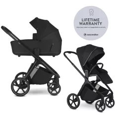   EasyWalker Zoey Sport Babakocsi Pure Black - Kompakt Méret, Könnyű Kezelhetőség