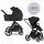Easywalker Zoey Go Pure Black Kombinált Babakocsi – 22kg-ig, UPF50+ Kupolával és Összecsukható Mózeskosárral