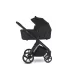 Easywalker Zoey Go Pure Black Kombinált Babakocsi – 22kg-ig, UPF50+ Kupolával és Összecsukható Mózeskosárral