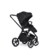Easywalker Zoey Go Pure Black Kombinált Babakocsi – 22kg-ig, UPF50+ Kupolával és Összecsukható Mózeskosárral