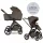 Easywalker Zoey Go Chestnut Brown Kombinált Babakocsi – 22kg-ig, UPF50+ Kupolával és Összecsukható Mózeskosárral