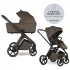 Easywalker Zoey Go Chestnut Brown Kombinált Babakocsi – 22kg-ig, UPF50+ Kupolával és Összecsukható Mózeskosárral