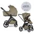 Easywalker Zoey Go Moss Green Kombinált Babakocsi – 22kg-ig, UPF50+ Kupolával és Összecsukható Mózeskosárral