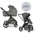 Easywalker Zoey Go Mineral Green Kombinált Babakocsi – 22kg-ig, UPF50+ Kupolával és Összecsukható Mózeskosárral