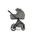 Easywalker Zoey Go Mineral Green Kombinált Babakocsi – 22kg-ig, UPF50+ Kupolával és Összecsukható Mózeskosárral