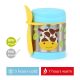 Skip Hop Zoo Ételtermosz Kanállal és Villával Zsiráf Mintás 325ml - Rozsdamentes Acél, Duplafalú, BPA-mentes Ételtároló 3 Éves Kortól