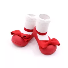 Attipas Baba Cipőcske Mary Jane A20MA Piros L 21,5-es Méret 116-125mm – NaturalBabyShop részletes termékkép és vásárlási információ