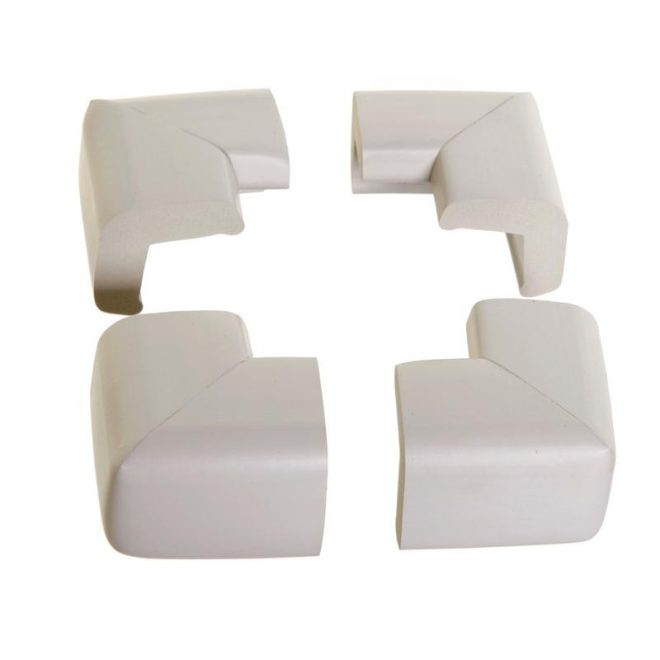 Dreambaby Sarokvédő 4db - Szürke, Puha Gyermekbiztonsági Bútorvédő, Egyszerűen Felhelyezhető Sarokvédelem