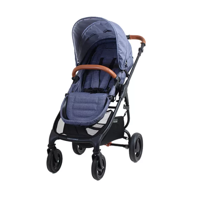Valco Baby Trend 4 Ultra Sport Babakocsi Denim - Prémium Kompakt Összecsukás, Könnyű Alumínium Váz és Kényelmes Utazás 22kg-ig