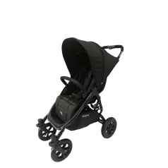   Valco Baby Snap 4 Sport Babakocsi Liquorice, Felfújható Kerekekkel, Ultrakönnyű 6.2kg, Egykézes Összecsukás, xxL Napellenző és Lábzsák, 22kg-ig Terhelhető