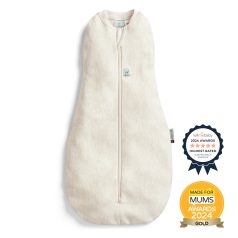   Ergopouch Cocoon 2 az 1-ben Pólya és Alvózsák Oatmeal Marle 0-3 hó (3-6kg) 0.2 TOG - Könnyű, Nyári, Biztonságos Alváshoz