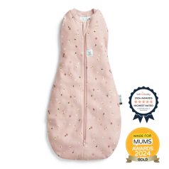   Ergopouch Cocoon 2 az 1-ben Pólya és Alvózsák Daisies 0-3 hó (3-6kg) 0.2 TOG - Könnyű, Nyári, Biztonságos Alváshoz