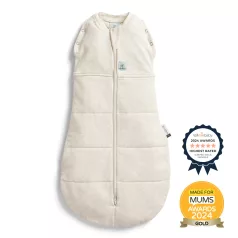   Ergopouch Cocoon 2 az 1-ben Bebújós és Alvózsák Oatmeal Marle 0-3 hó (3-6kg) 2.5 TOG - Meleg Téli, Biztonságos Alváshoz