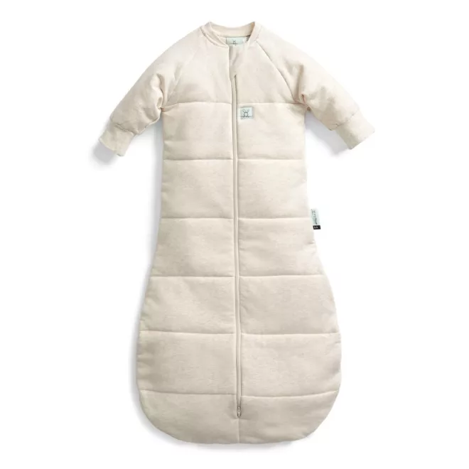 Ergopouch Alvózsák Ujjakkal Organikus Pamut Jersey Oatmeal Marle 3-12 Hónap 6-10Kg 3.5 TOG - Organikus Pamutból Kényelmes Hálózsák Nyugodt Baba Alváshoz