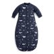 Ergopouch Organic Cotton Suit 2 az 1-ben Alvózsák és Kezeslábas Whale 3-12 hó (6-12kg) 2.5 TOG - Meleg Téli, Szabad Mozgás, Biztonságos Alváshoz