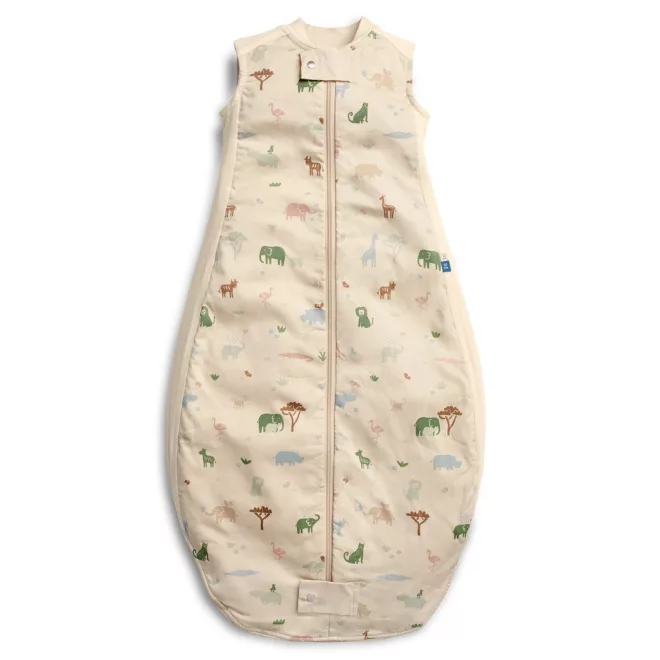 Ergopouch Organikus Pamut Alvózsák Sheeting Savannah 8-24 Hónap 8-14Kg 1 TOG - Organikus Pamutból Kényelmes Hálózsák Nyugodt Baba Alváshoz