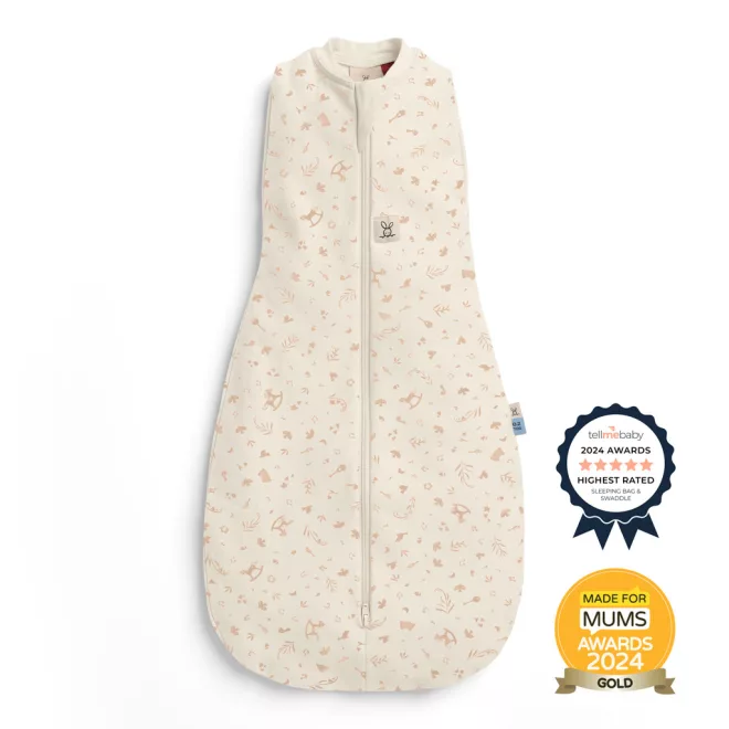 ergoPouch Cocoon Lullaby 2 az 1-ben Organikus Pamut Pólya és Hálózsák, 3–6 Hónap, 6-8kg, 0,2TOG