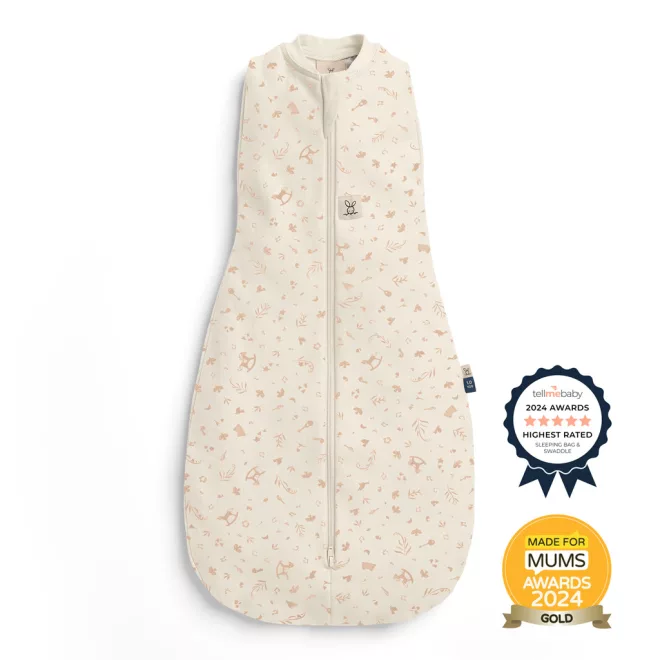 ergoPouch Cocoon Lullaby 2 az 1-ben Organikus Pamut Pólya és Hálózsák, 6–12 Hónap, 8-10kg, 1,0TOG