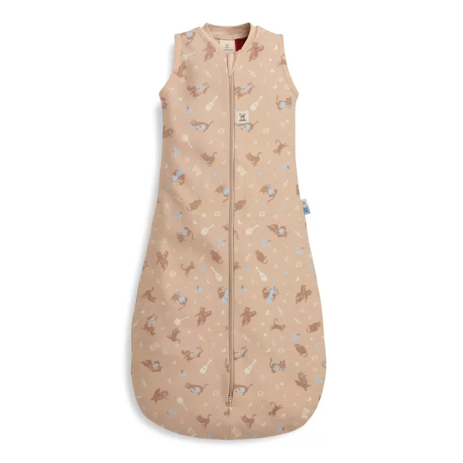 ergoPouch Jersey Melody Organikus Pamut Hálózsák Kétirányú Cipzárral, 3–12 Hónap, 6-10kg, 0,2TOG