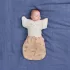 ergoPouch Cocoon Melody 2 az 1-ben Organikus Pamut Pólya és Hálózsák, 3–6 Hónap, 6-8kg, 2,5TOG