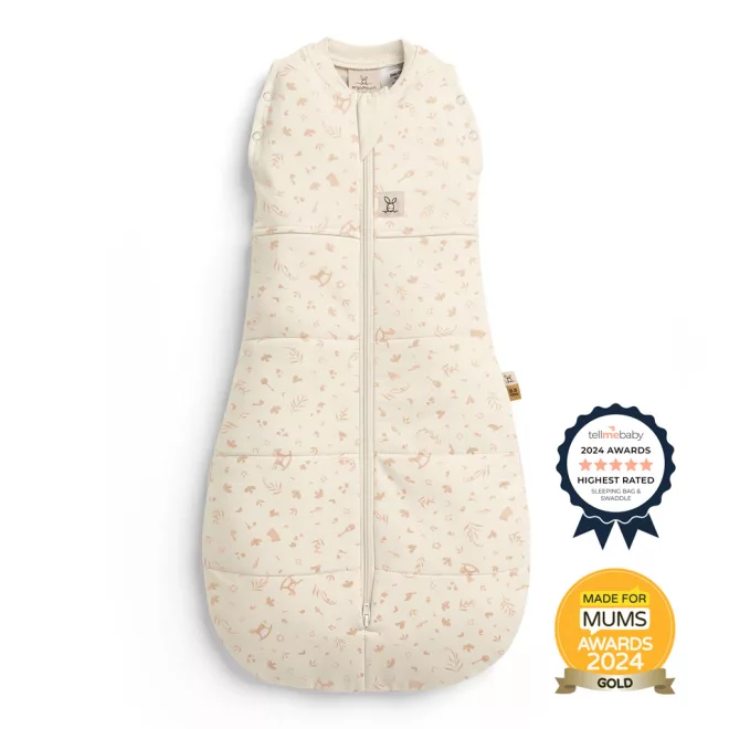 ergoPouch Cocoon Lullaby 2 az 1-ben Organikus Pamut Pólya és Hálózsák, 6–12 Hónap, 8-10kg, 2,5TOG