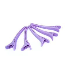   BellaHair Professzionális Lila Hajelválasztó Csipesz 12cm 1db - Póthaj Felhelyezéshez, Hajfestéshez és Precíz Hajformázáshoz