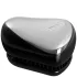 BellaHair Silver Chrome Tangle Teezer Típusú Hajkefe Leopárd Mintával - Divatos Hajápoló Kefe Könnyű Fésüléshez