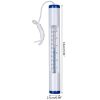 Medence Hőmérő Deluxe 15x2.5cm - Úszó Vízihőmérő Húzózsinórral, Celsius és Fahrenheit Skálával, Egyszerű és Letisztult Kivitel (599572250898)