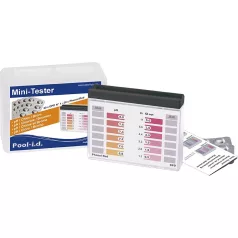   Water ID PoolTester PTM100 Mini Vízelemző Készülék - Kompakt Tablettás Teszt pH és Klór vagy Bróm Szint Méréséhez Medencékhez és Fürdővizekhez