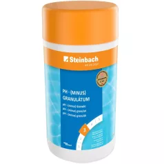   Steinbach Aquacorrect pH Mínusz Granulátum 1.5kg - pH Érték Csökkentő Medencevegyszer Precíz Vízkezeléshez, Hatékonyan Semlegesíti a Lúgos Víz Hatását