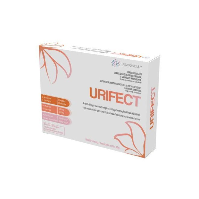 URIFECT Hüvelyflóra Probiotikum Étrend-kiegészítő Kapszula 10db - Intim Egyensúly, Természetes Női Támogatás