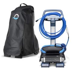   Maytronics Dolphin Caddy Hordkocsi Takaró Classic Fekete - Időjárásálló Védőhuzat Medencetisztító Kocsihoz, Tartós és UV-álló Kivitelben