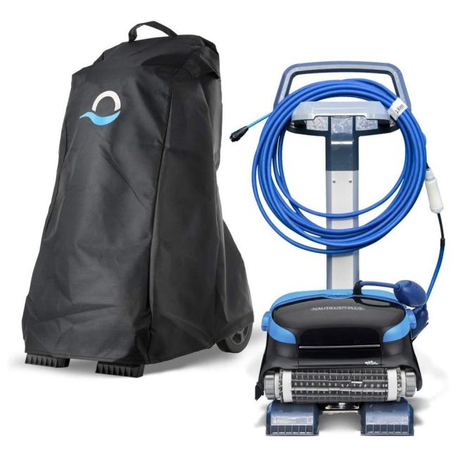 Maytronics Dolphin Caddy Hordkocsi Takaró Classic Fekete - Időjárásálló Védőhuzat Medencetisztító Kocsihoz, Tartós és UV-álló Kivitelben