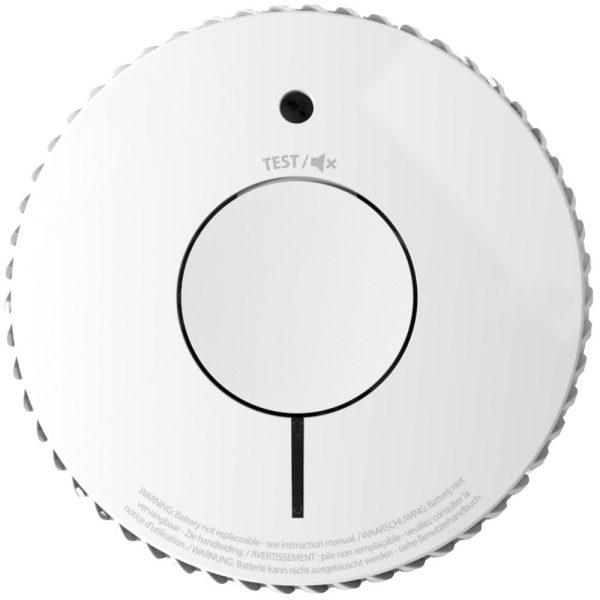FireAngel FA6120-INT Beépített Optikai Füstérzékelő - Karbantartásmentes Füstjelző Otthonra, Hosszú Élettartamú Fehér Kivitelben
