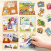 Montessori Baby Kézségfejlesztő Játék Babaház