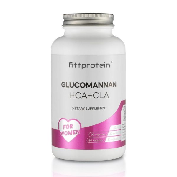 Fittprotein Glucomannan HCA + CLA Természetes Zsírégető és Fogyás Támogató Táplálékkiegészítő Kapszula 90db