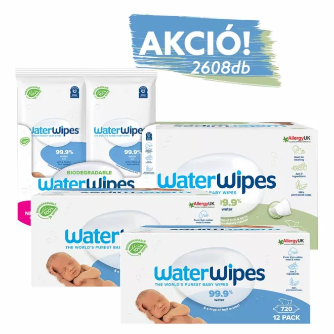WaterWipes Biodegradable Extra Mega Családi Csomag