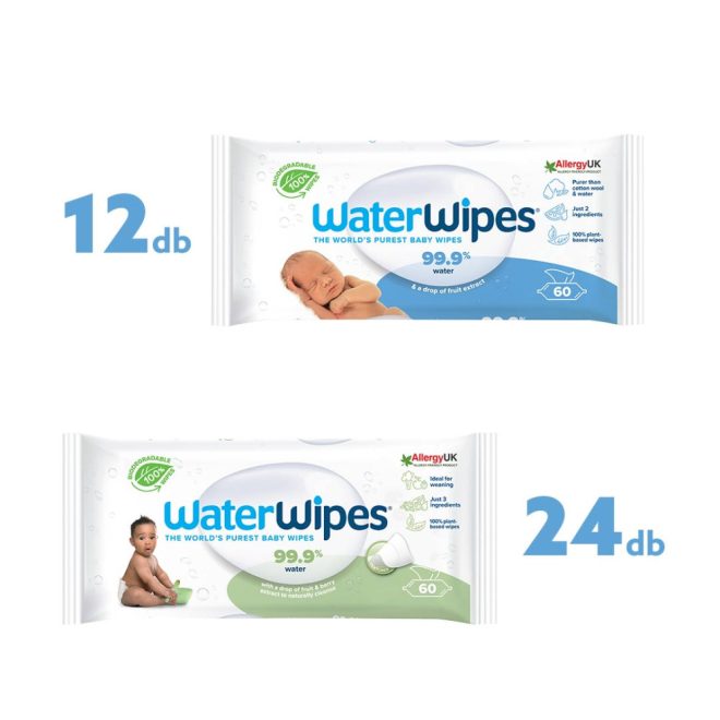 WaterWipes Biodegradable Szappanbogyó és Baby 3 Havi Mega Csomag 2160db