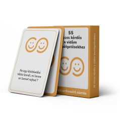   55 Vicces Kérdés a Vidám Beszélgetésekhez - Humorral Teli Beszélgetésindító Kártyajáték Családnak, Barátoknak és Pároknak
